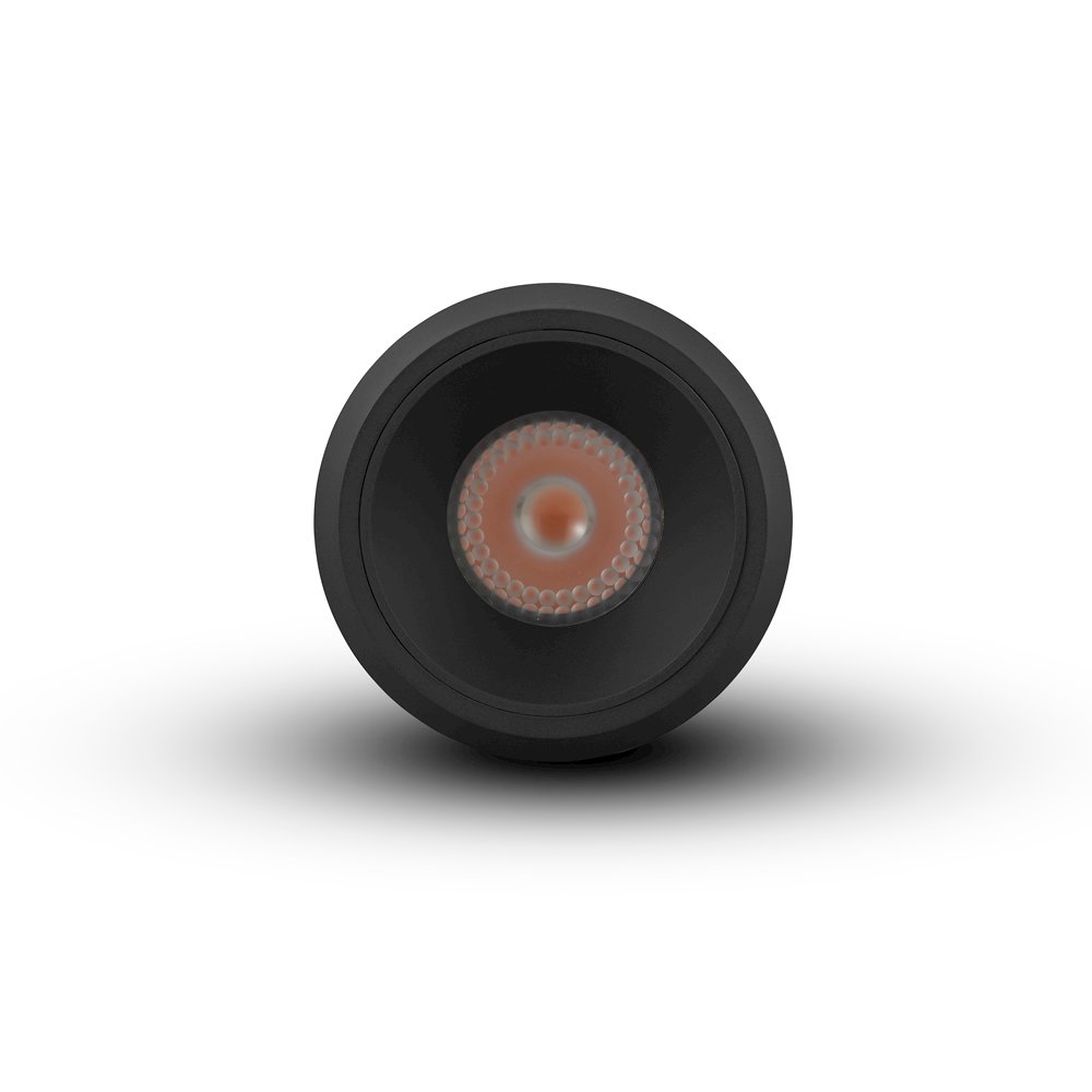 Round Led Surface Mounted Downlight, Stock Item Beam Angle 33, Black